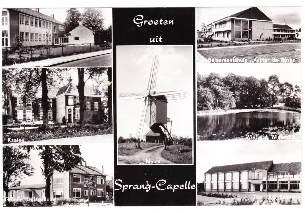Groeten uit Sprang-Capelle - 7 luik, Verzenden, 1960 tot 1980, Ongelopen, Noord-Brabant