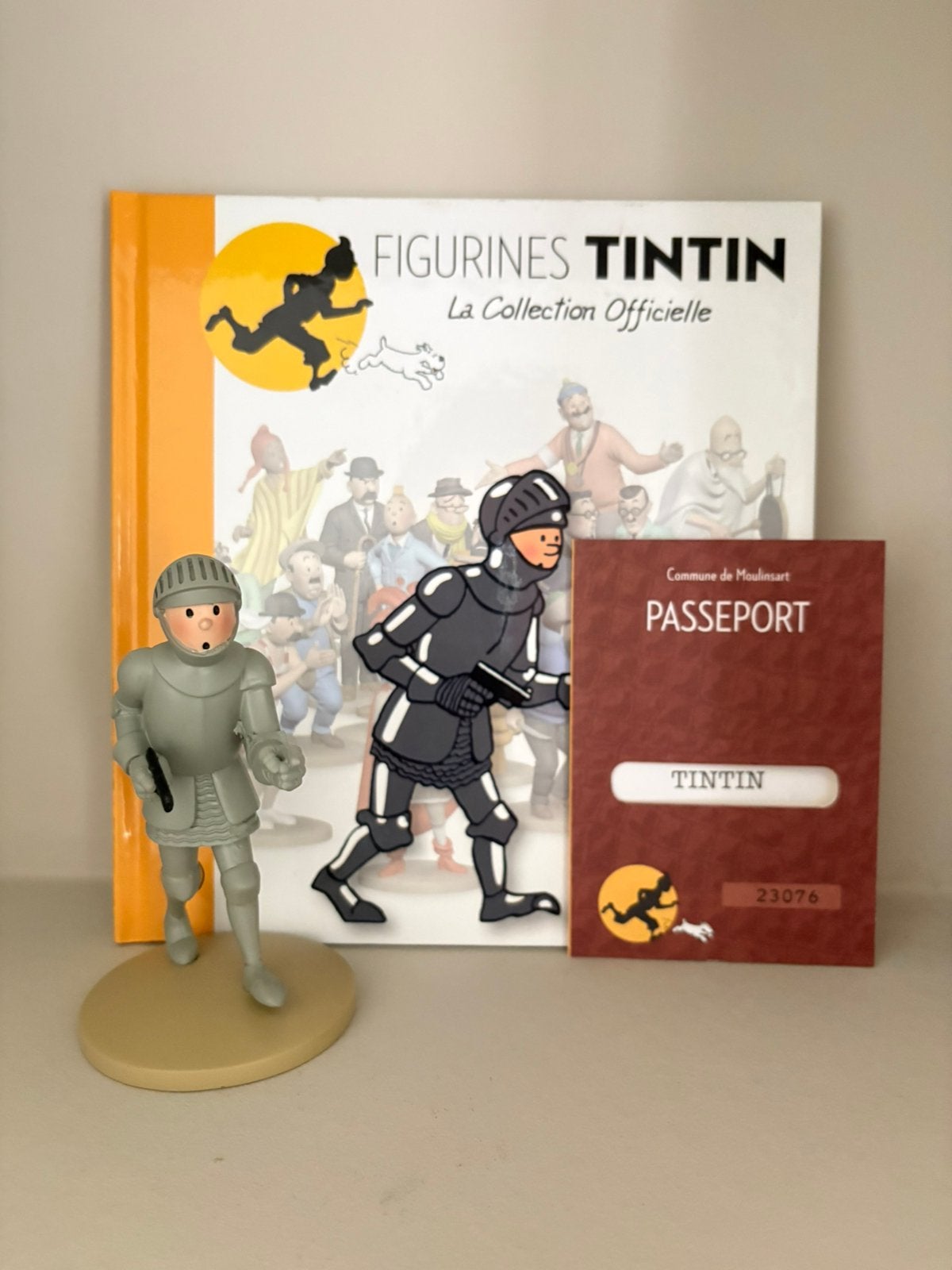 Kuifje/Tintin beeld Kuifje Ridder Moulinsart, Ophalen of Verzenden, Kuifje, Zo goed als nieuw, Beeldje of Figuurtje