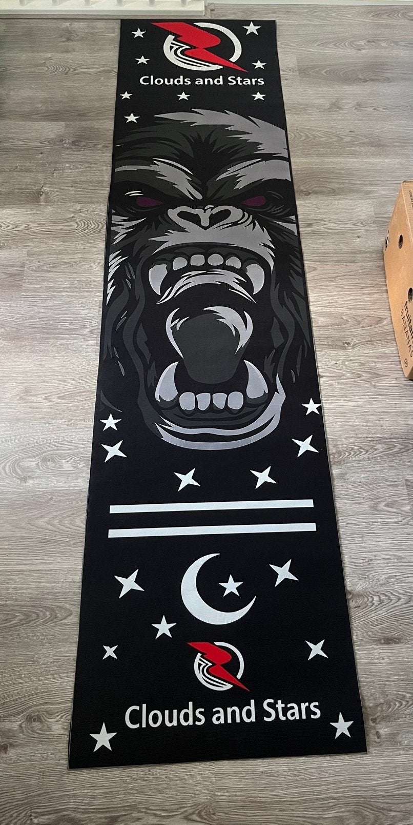 NIEUWE dartmat 60x260 cm inclusief afstandstreep “stars”, Sport en Fitness, Ophalen of Verzenden, Nieuw, Overige typen