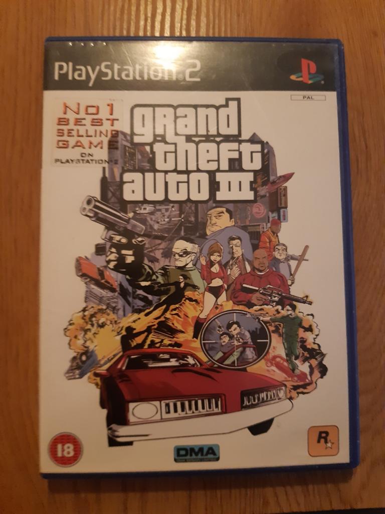 Grand Theft Auto III (GTA 3) PlayStation 2, Spelcomputers en Games, Games | Sony PlayStation 2, Gebruikt, Vanaf 18 jaar, 1 speler