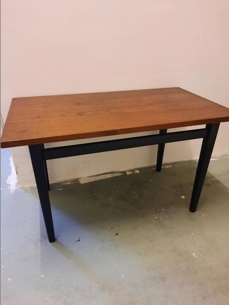 Retro salontafel, Huis en Inrichting, Tafels | Salontafels, Ophalen, Gebruikt, Teakhout, Minder dan 50 cm