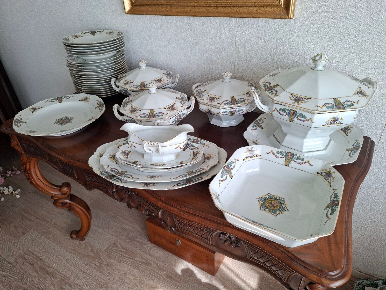 Vintage E.piag Czechoslovakia Servies - Compleet, Antiek en Kunst, Antiek | Servies compleet, Ophalen