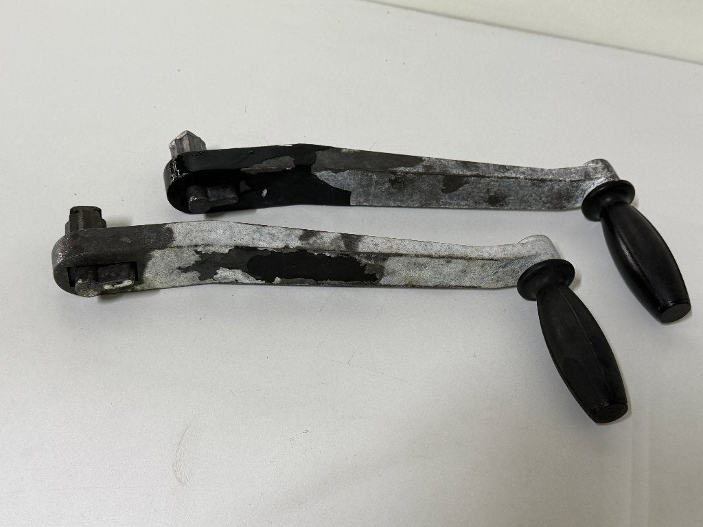 2 x Lierhendel met lock 27 cm, Ophalen of Verzenden, Gebruikt, Lijn of Blok