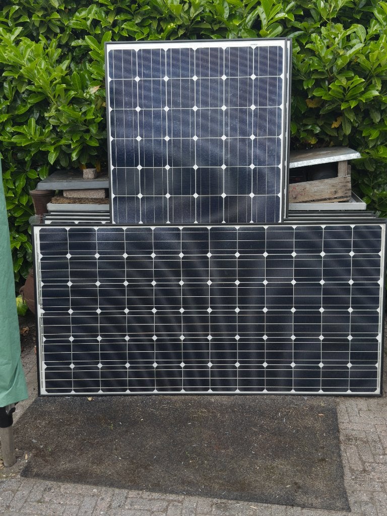 Zonnepanelen 8 Sanyo HIT 240Wp, Doe-het-zelf en Verbouw, Zonnepanelen en Toebehoren, Ophalen, Gebruikt, Compleet systeem, 200 wattpiek of meer