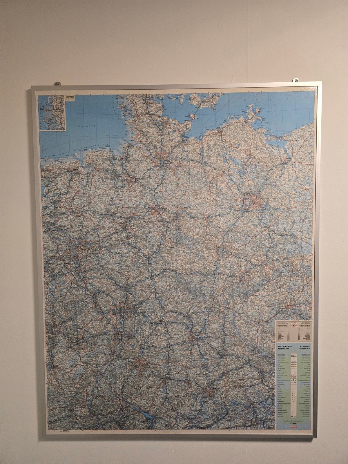Gedetailleerde landkaart van Duitsland, Boeken, Atlassen en Landkaarten, Ophalen, 2000 tot heden, Duitsland, Landkaart