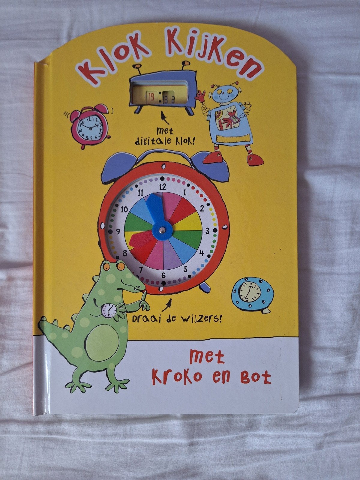 Klok Kijken met KROKO en BOT - Leerklok voor kinderen, Ophalen of Verzenden, Nieuw, Uitklap-, Voel- of Ontdekboek, 2 tot 3 jaar