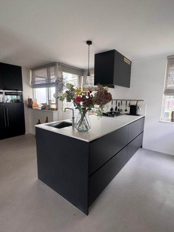 ✨ LUXE ZWARTE GREEPLOZE EILAND KEUKEN   ✨