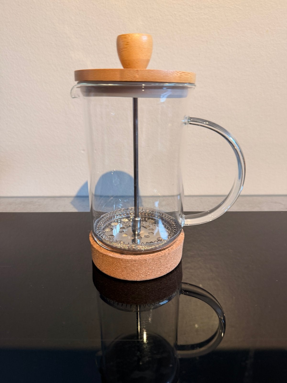 cafetière bruin doorzichtig - nieuw nooit gebruikt, Ophalen of Verzenden, Nieuw, Glas, Overige stijlen