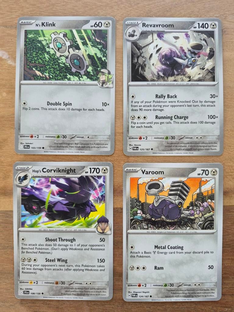 Pokémon Corviknight Varoon Klink Revavroom, Ophalen of Verzenden, Zo goed als nieuw
