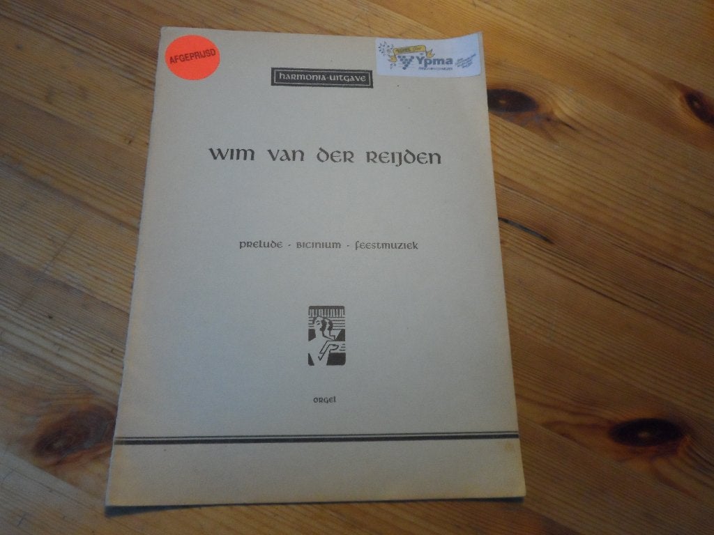 Wim van der reijden - prelude / bicinum / feestmuziek, Orgel, Gebruikt, Ophalen of Verzenden, Artiest of Componist