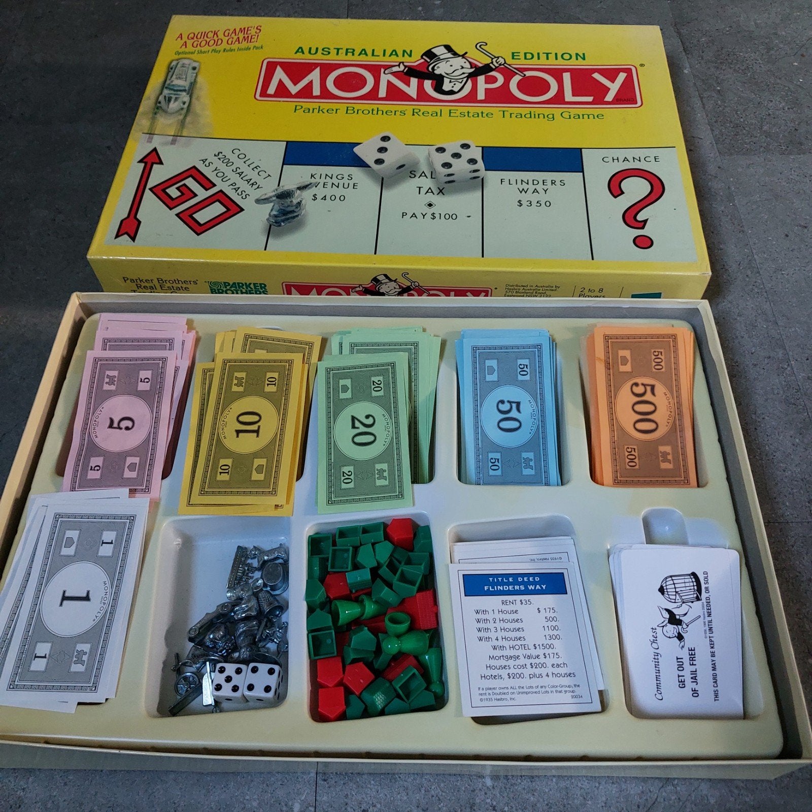 Monopoly Australië, Hobby en Vrije tijd, Vijf spelers of meer, Parker Brothers, Ophalen of Verzenden, Zo goed als nieuw