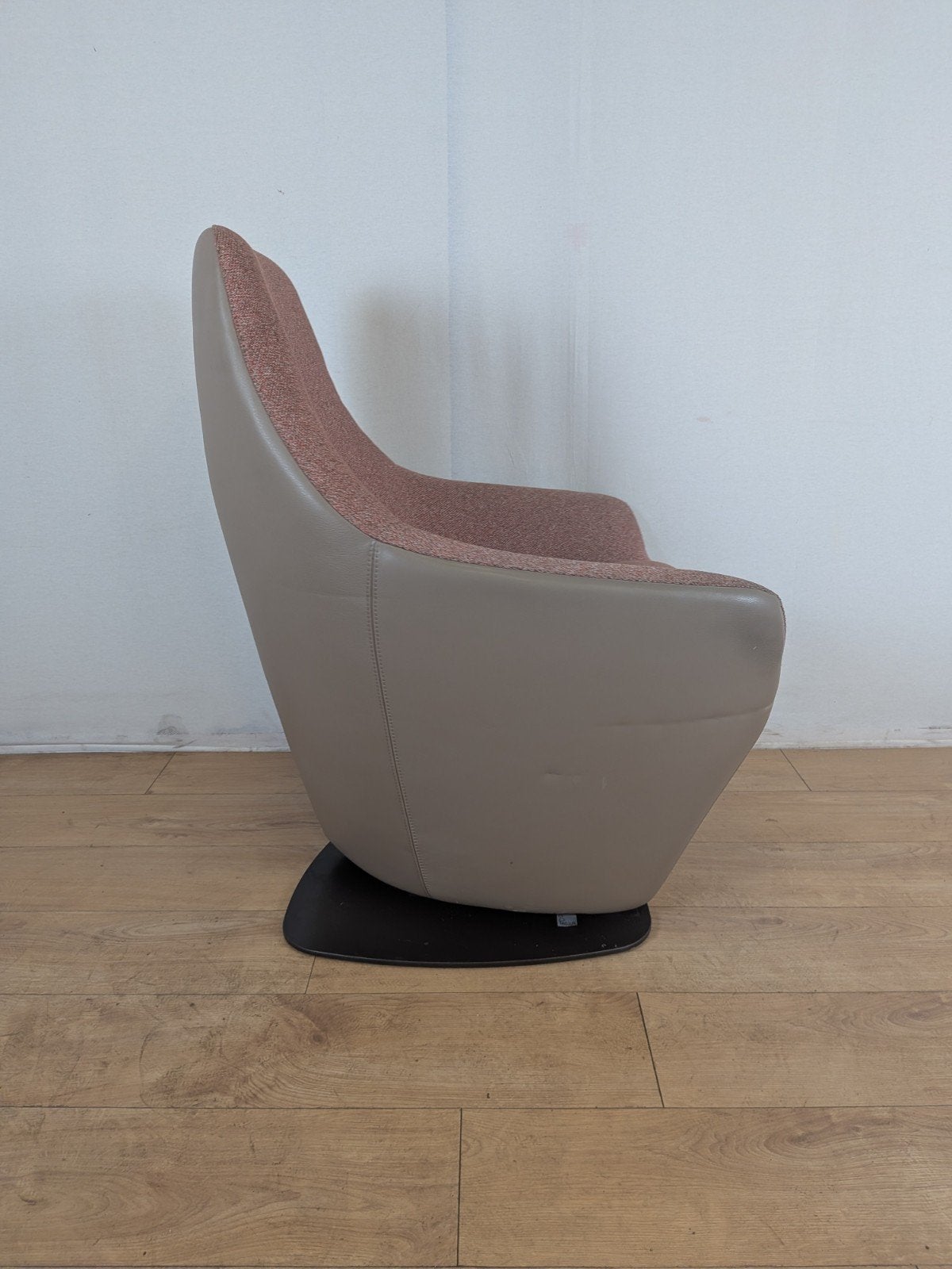 Leolux Cantate Draaifauteuil – Frans Schrofer – Leer & Stof, Modern, Comfortabel, Draaibaar, Overige kleuren, Onbekend, Ophalen of Verzenden