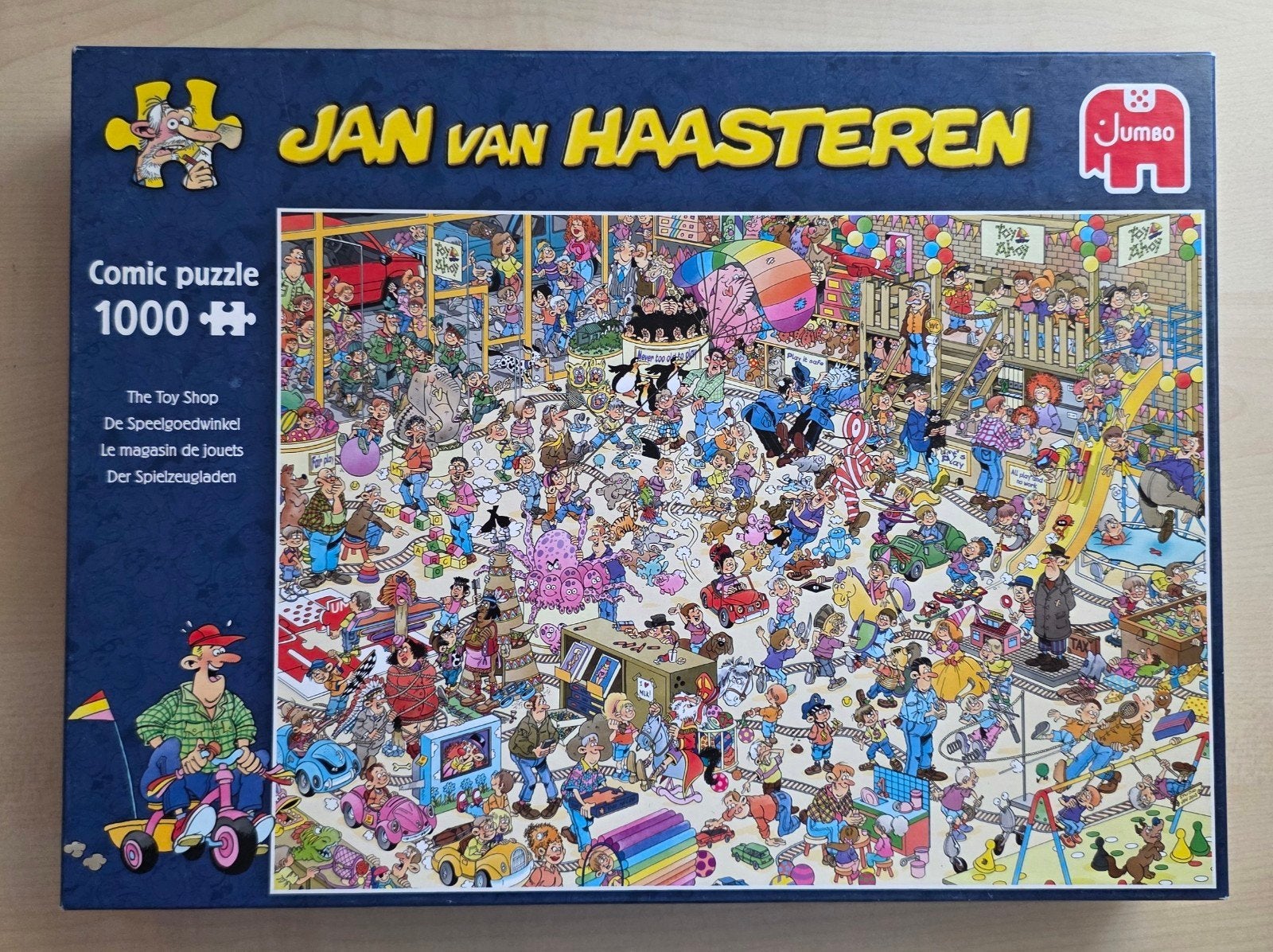 Jan van Haasteren De Speelgoedwinkel 1000 stukjes, Ophalen of Verzenden, 500 t/m 1500 stukjes, Zo goed als nieuw, Legpuzzel