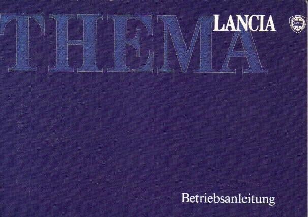 Lancia Thema handleiding okt 1988 (A1043), Ophalen of Verzenden