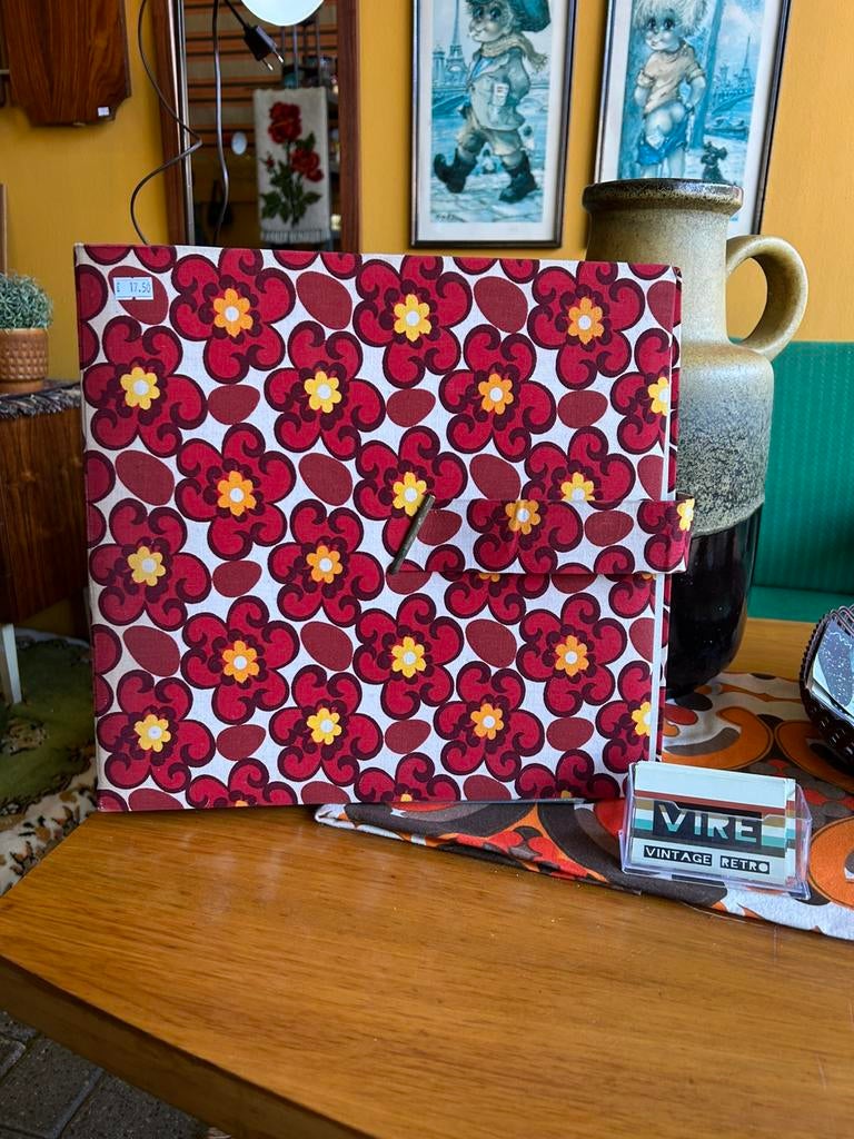 Vintage jaren 70 lp map met bloemen, flower power, Ophalen of Verzenden, Huis en Inrichting