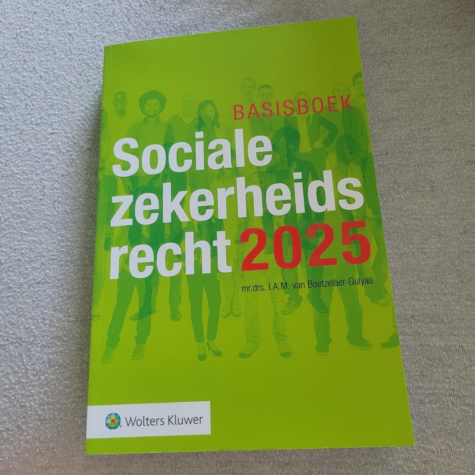 Basisboek Socialezekerheidsrecht 2025, Zo goed als nieuw, Gamma, Mr.drs. I.A.M. van Boetzelaer-Gulyas, HBO