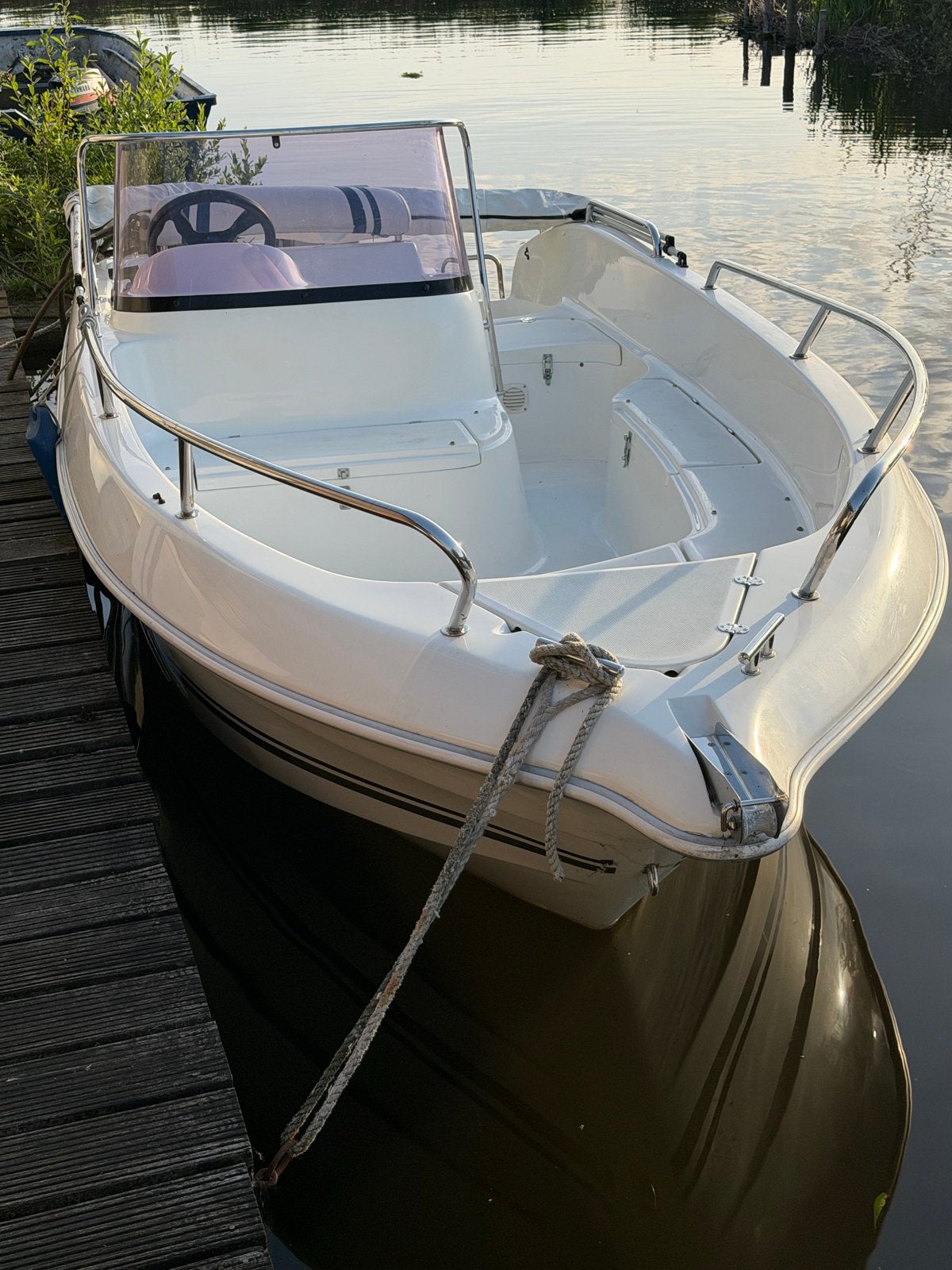 Galia 475 Open Consoleboot - 15pk Mariner 4-takt (2004), Watersport en Boten, Ophalen, Gebruikt, Viertaktmotor, 10 tot 30 pk