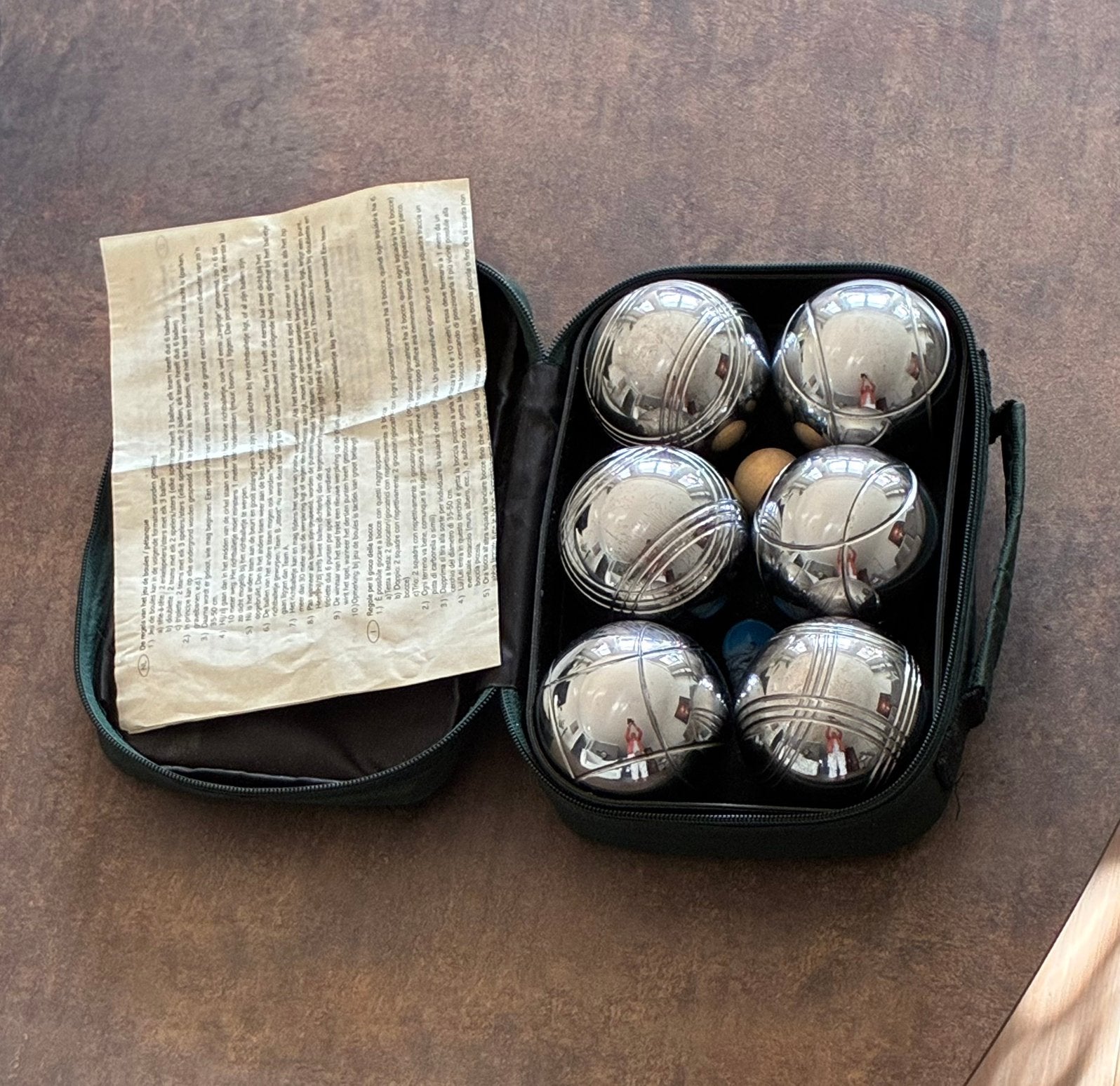 Jeu de boule set, Ophalen, Gebruikt
