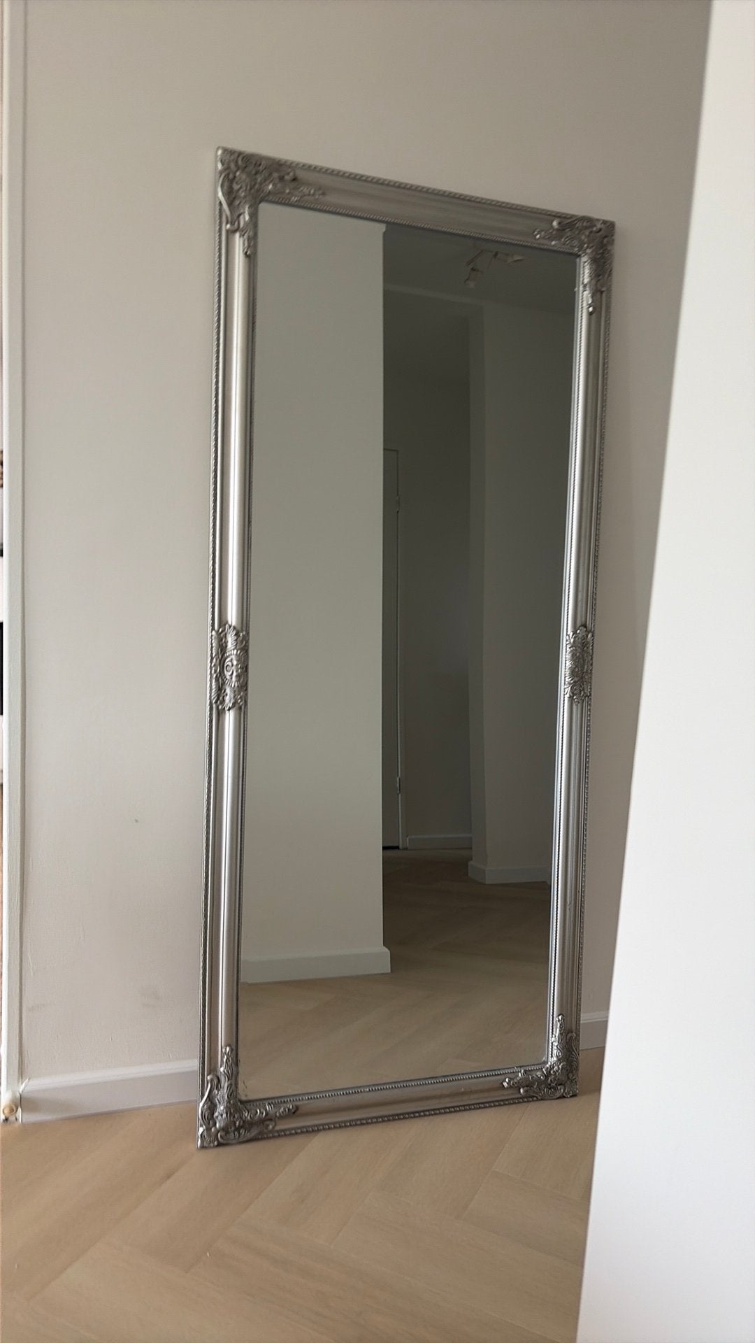 Spiegel, Huis en Inrichting, Woonaccessoires | Spiegels, Ophalen, Zo goed als nieuw, Rechthoekig, Minder dan 100 cm