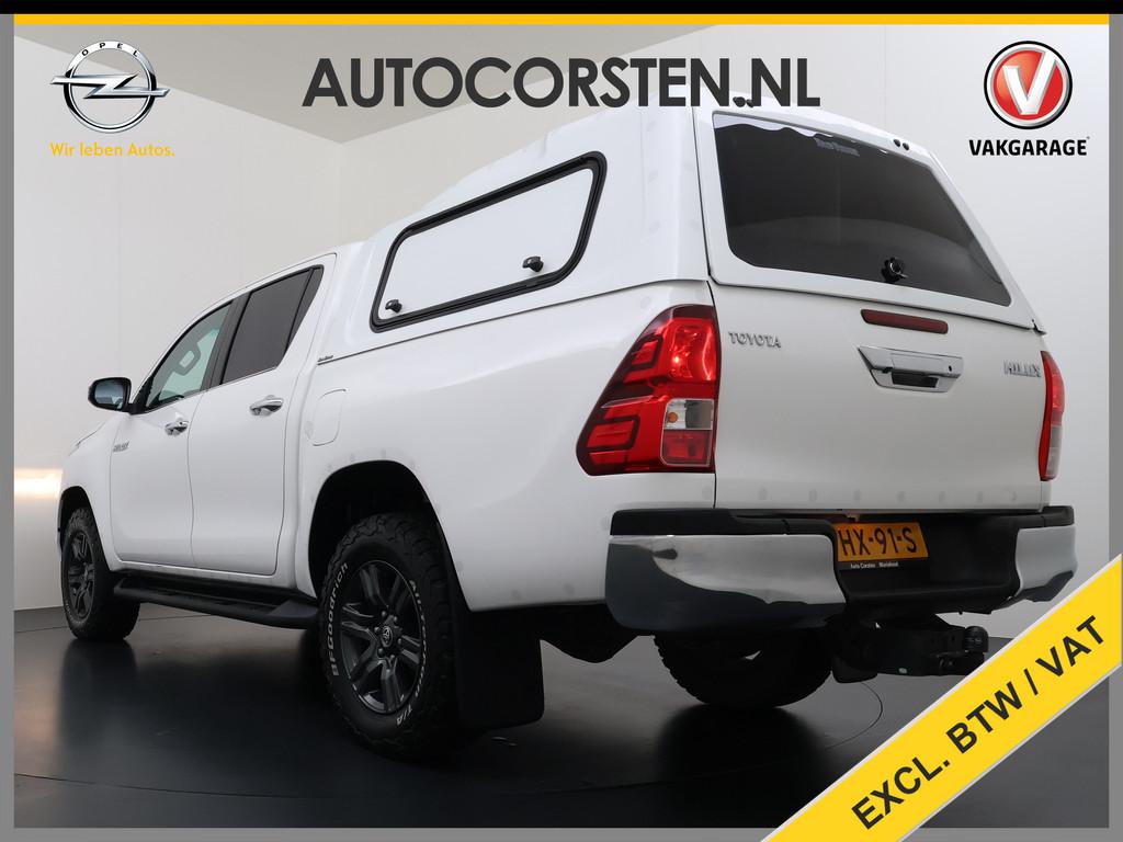 Toyota Hilux 2.4 D-4D 4WD AUT-6 Double Cab Prof. Lier Canopy, Auto's, Automaat, Stof, Gebruikt, 4 cilinders