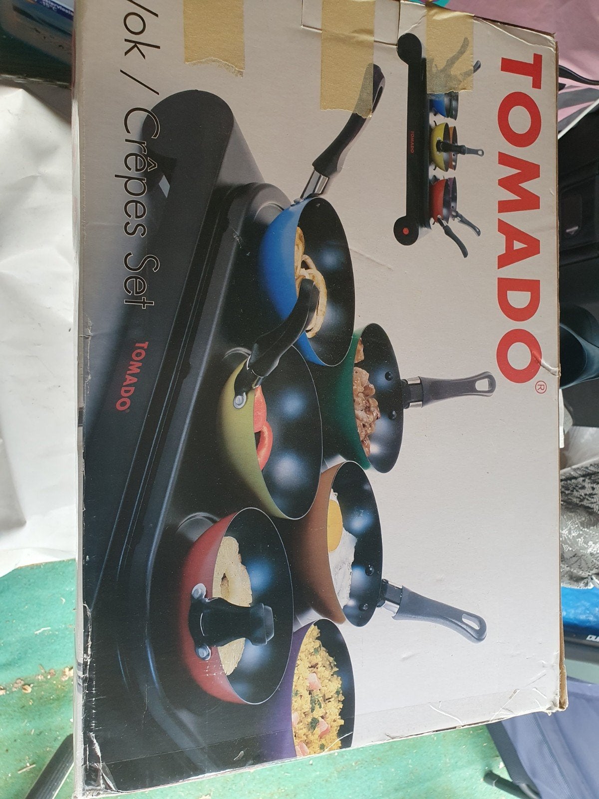 Tomado Wok / Crêpes Set - Multifunctionele Pannenset, Ophalen