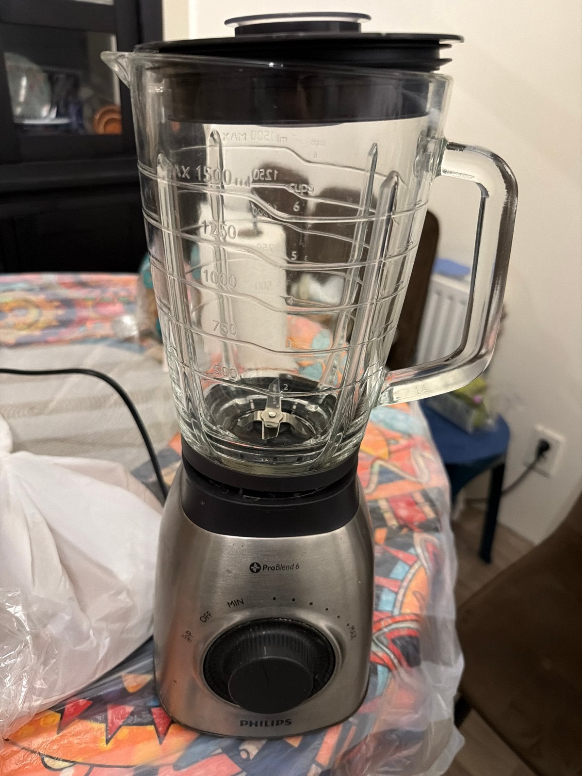 Philips ProBlend 6 Blender - Krachtige Keukenhulp, Ophalen of Verzenden, Zo goed als nieuw, Blender