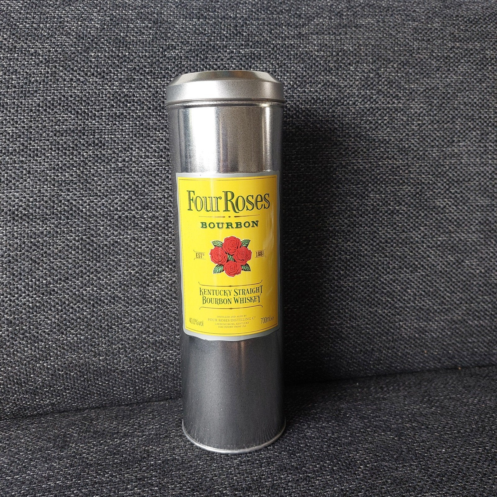 Leeg blik Four Roses Bourbon, Ophalen of Verzenden, Gebruikt, Overige