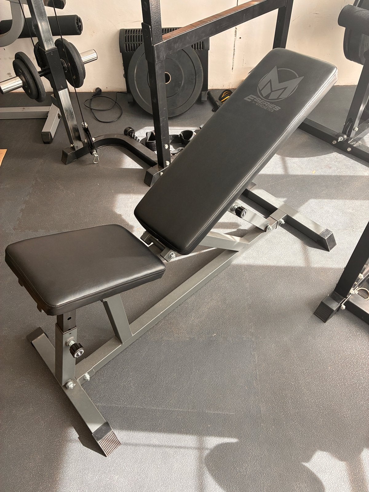 verstelbare halterbank van E-Series by Gyronetics, Sport en Fitness, Fitnessmaterialen, Ophalen, Gebruikt, Armen, Fitnessbank