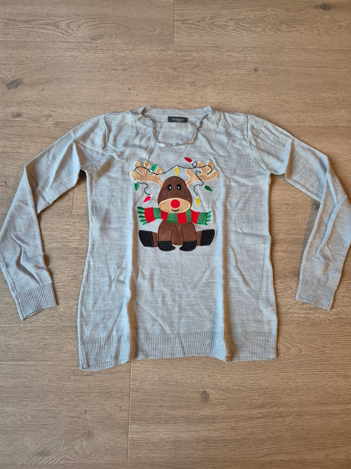 Kersttrui maat XS, Ophalen of Verzenden, Zo goed als nieuw, Maat 34 (XS) of kleiner, Grijs