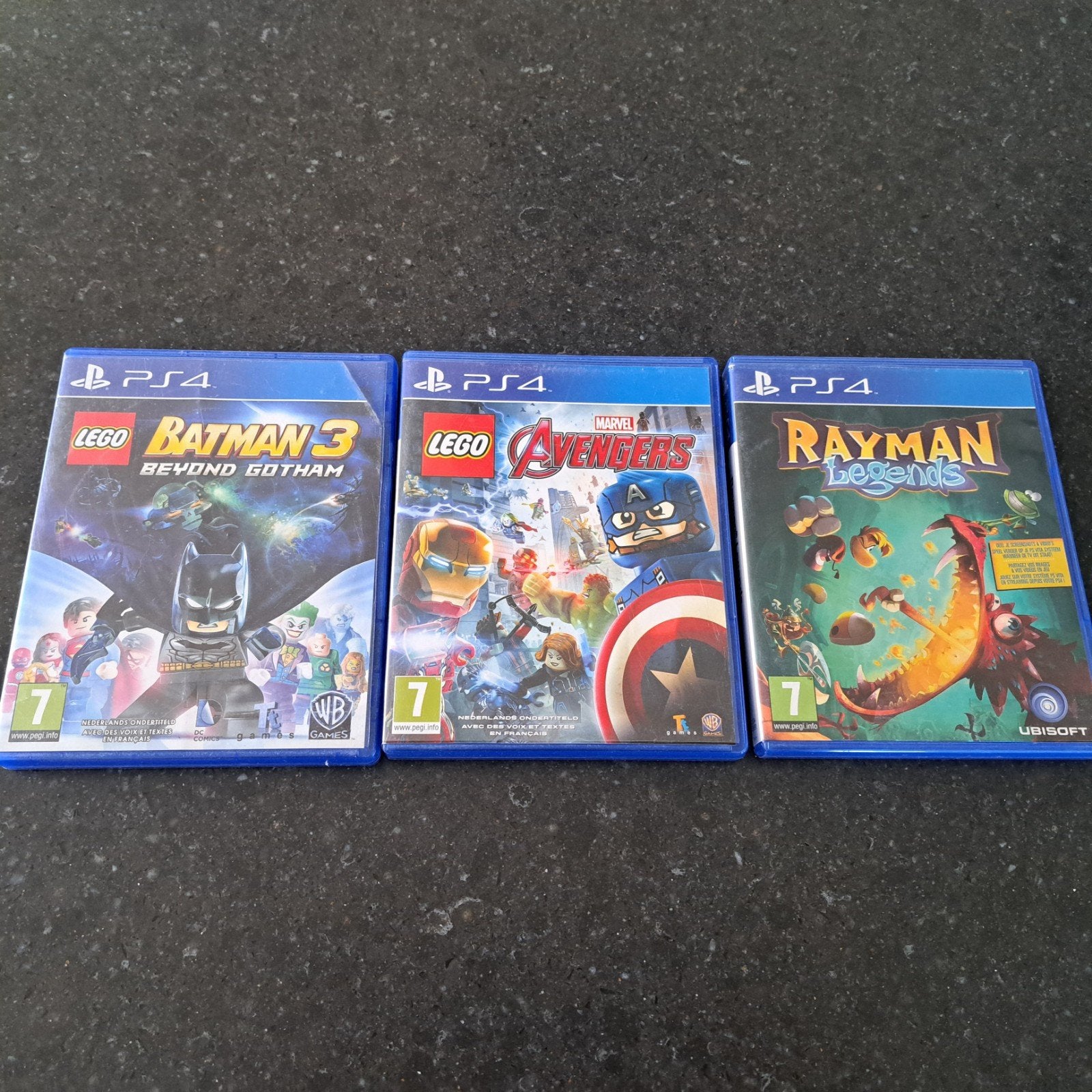 playstation spellen diverse ps4 rayman batman logo avengers, Avontuur en Actie, 1 speler, Ophalen of Verzenden, Zo goed als nieuw