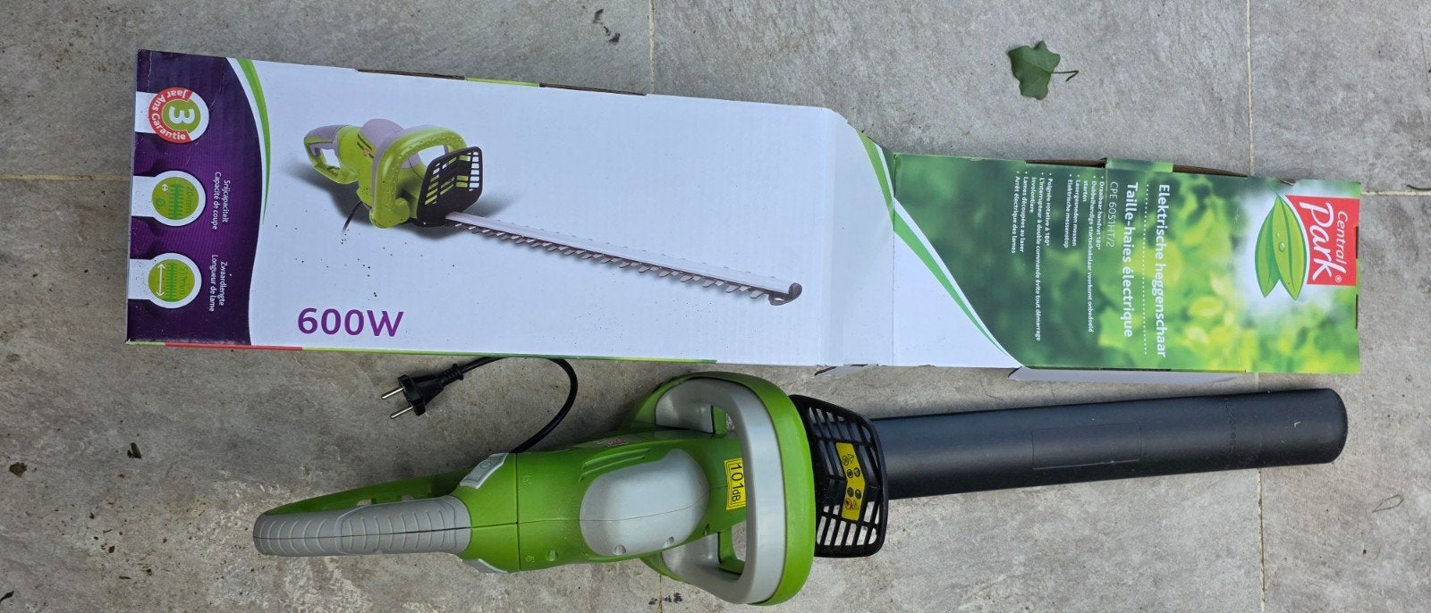 Central Park Elektrische Heggenschaar 600W, Ophalen, Zo goed als nieuw, Elektrisch, Central Park