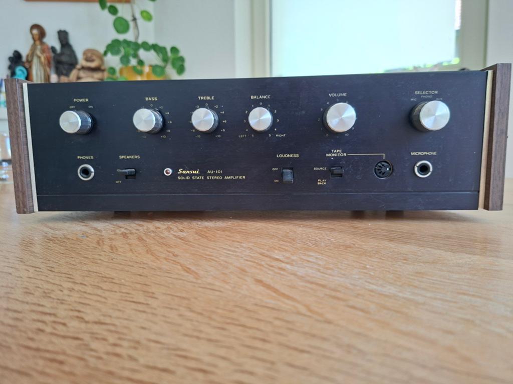 Vintage Sansui AU-101 met Richard Allan Chaconne, Gebruikt, Ophalen, Overige merken, Minder dan 60 watt