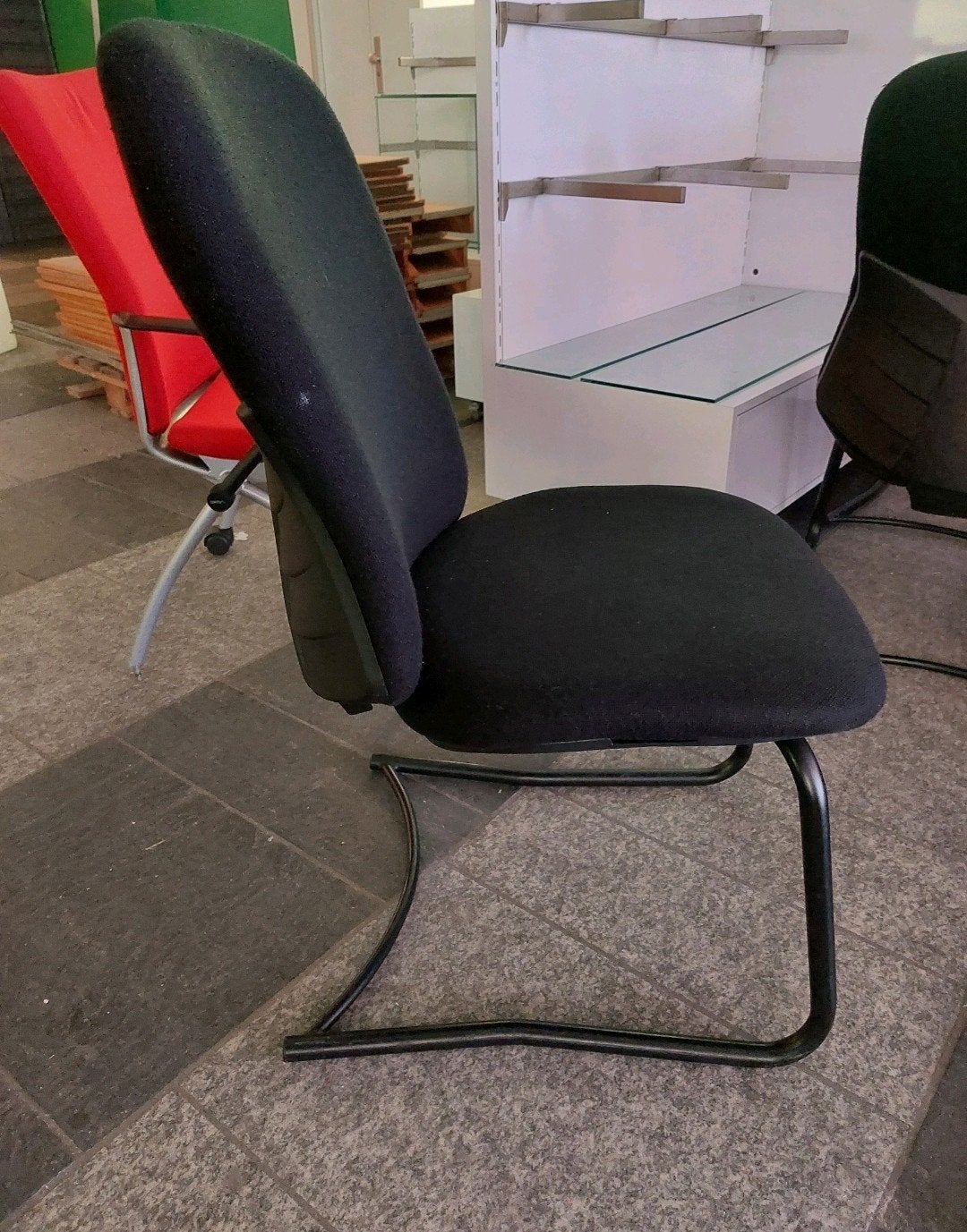 6.  vintage design stoelen in nette staat zwart, Ophalen of Verzenden