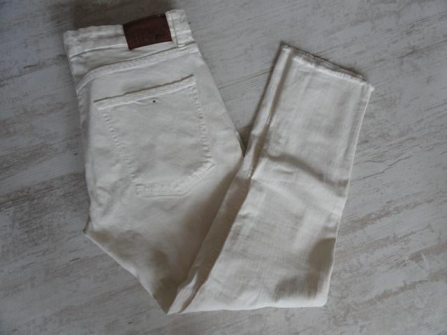 Zara heren witte broek met gaten maat 44, Verzenden, Wit, Zo goed als nieuw, Zara Man