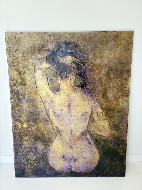 Schilderij "Mysterious Girl" van Nicole Janss, Ophalen