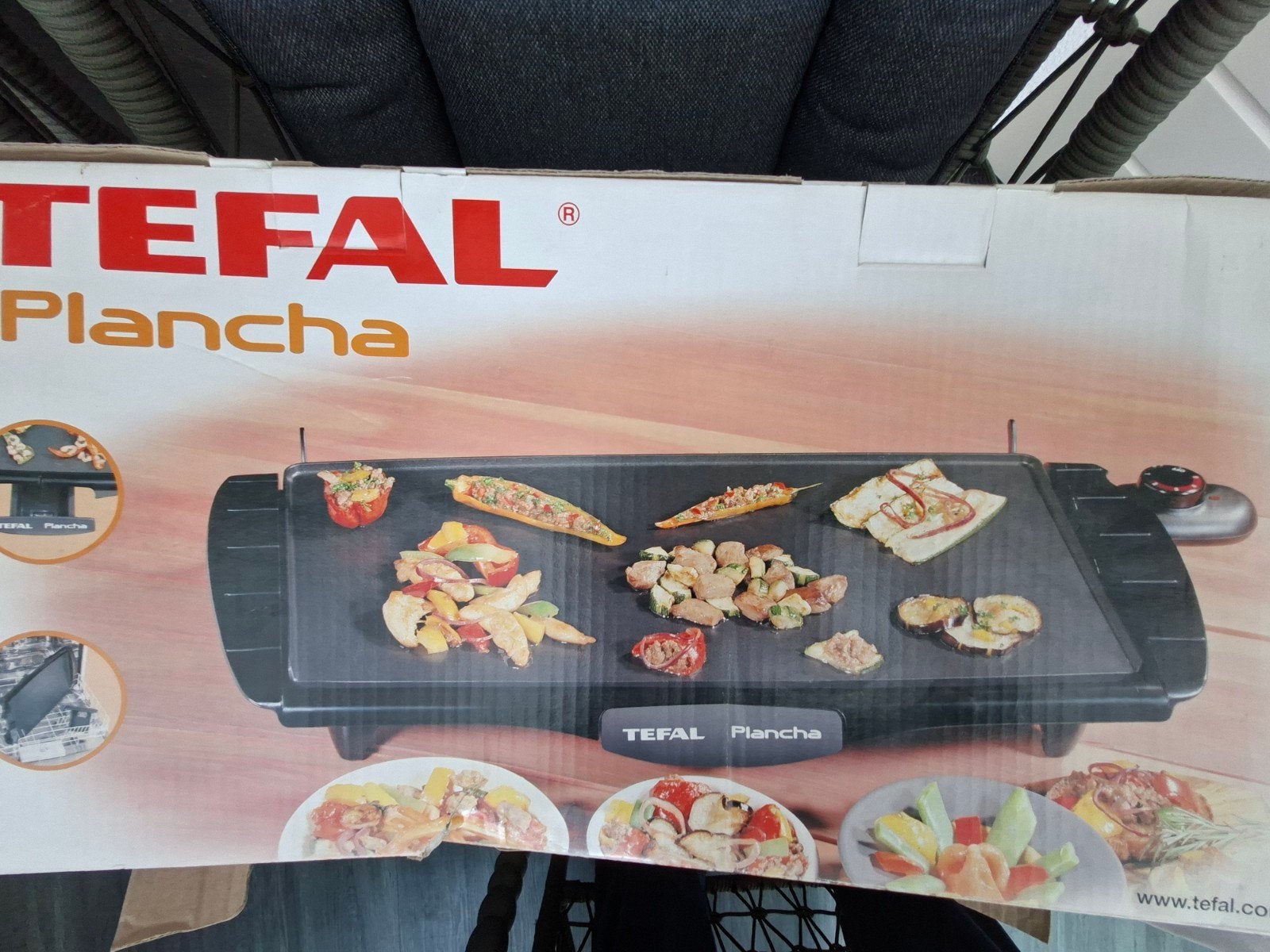 Tefal Plancha bakplaat., Witgoed en Apparatuur, Ophalen of Verzenden, Zo goed als nieuw, Tafelgrill