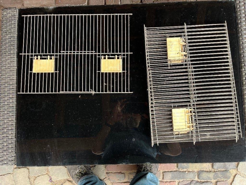 Voorfrontjes, Ophalen of Verzenden, Gebruikt, Metaal, Broedkooi of Kweekkooi