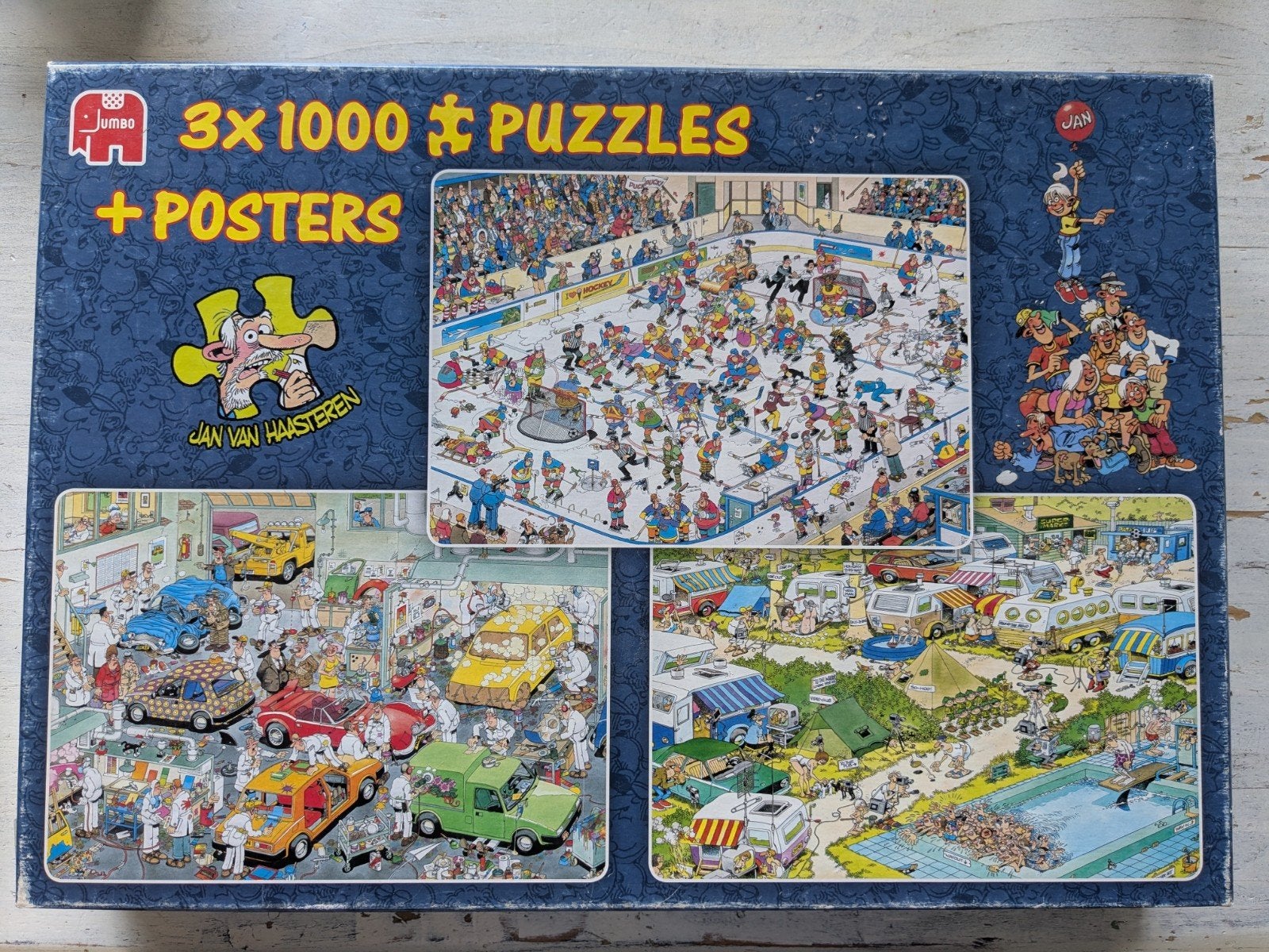 diverse Jan v Haasteren puzzels 1000 stukjes, Ophalen of Verzenden, 500 t/m 1500 stukjes, Gebruikt, Legpuzzel