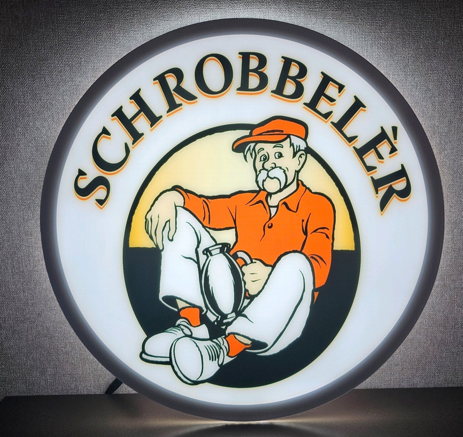 Mooie SCHROBBELER LED reclame verlichting, Ophalen of Verzenden, Nieuw, Lichtbak of (neon) lamp