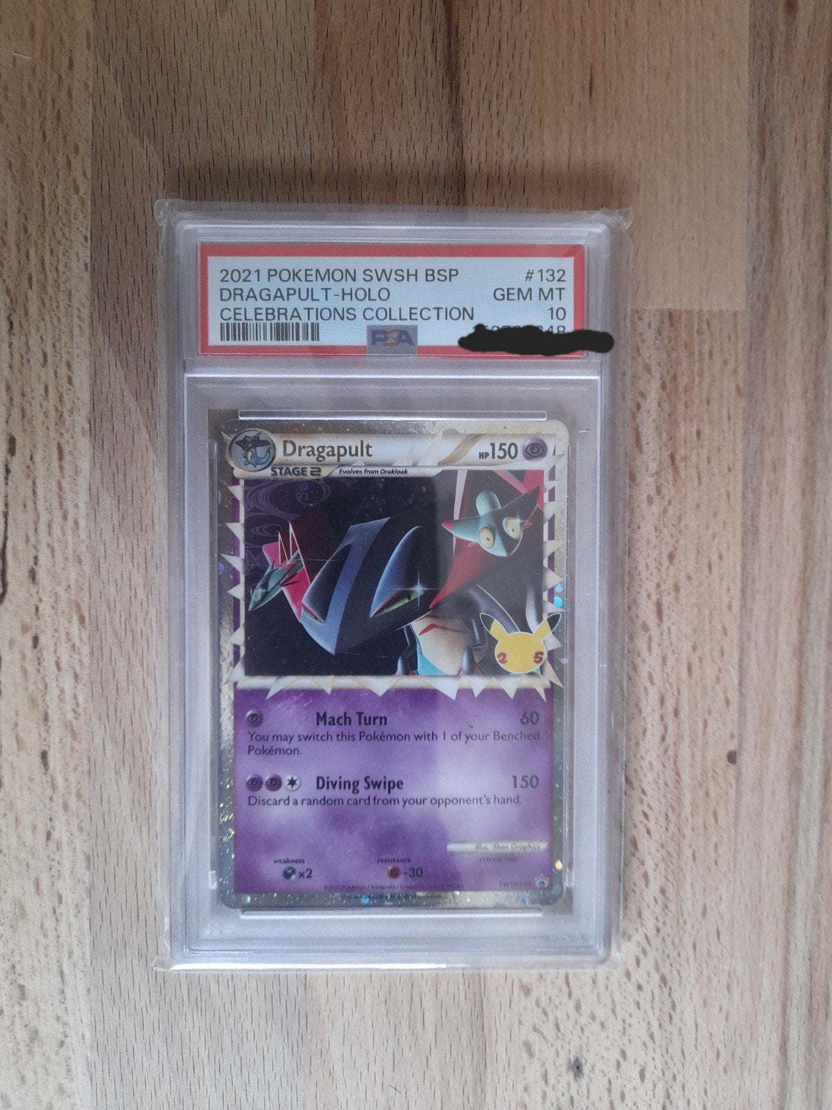 pokémon dragapult psa10 celebrations, Ophalen of Verzenden