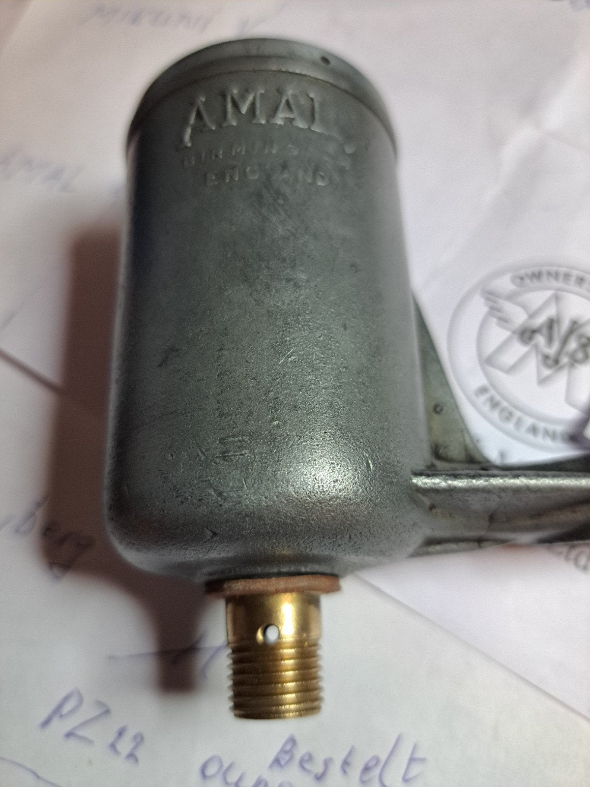 AMAL Carburateur Vlotterkamer - Vintage Motorfiets Onderdeel, Ophalen of Verzenden, Gebruikt