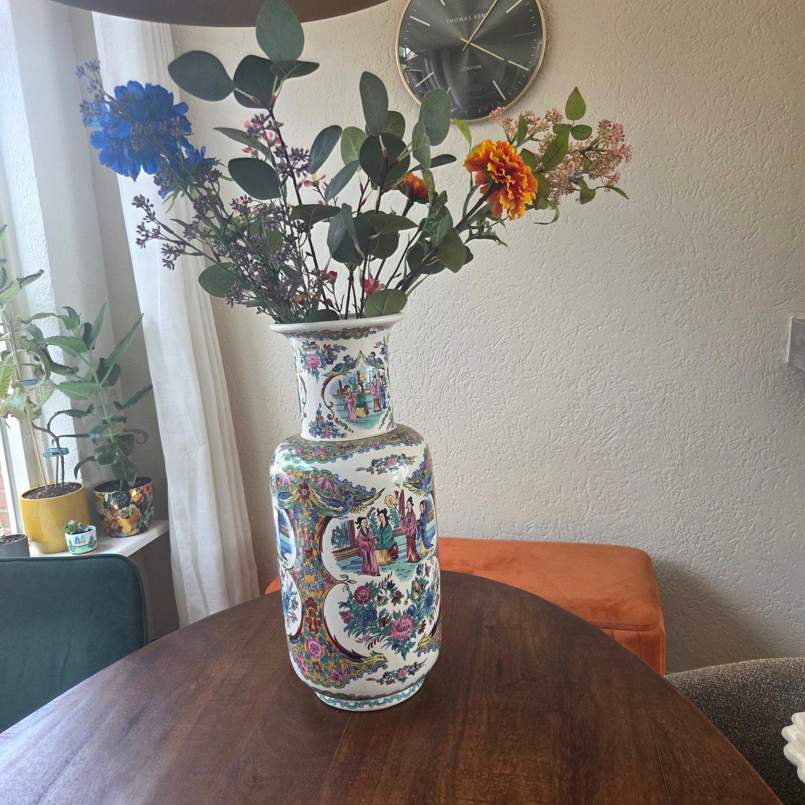 Prachtige Chinese vaas met handgeschilderde decoraties, Ophalen of Verzenden