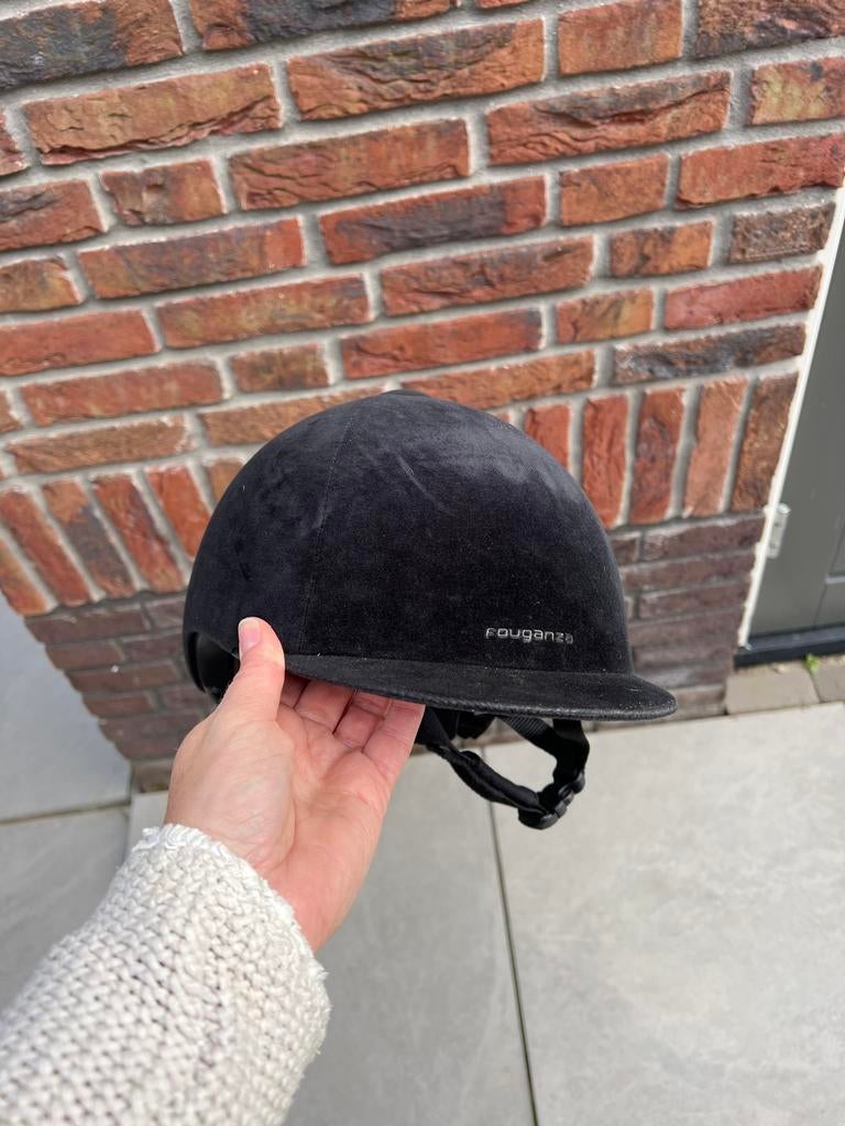 Paardrij cap Fouganza, Dieren en Toebehoren, Ophalen of Verzenden, Zo goed als nieuw, Cap