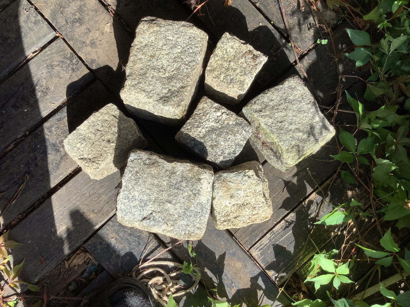 Natuurlijke granieten keien voor tuin of landschap, Ophalen, Gebruikt, Graniet, Kei