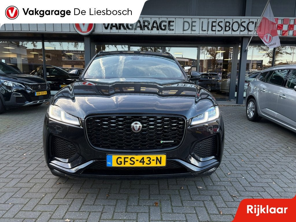 Jaguar F-PACE 2.0 P400e PHEV R-Dynamic S Black / Leder / Mer, Auto's, Jaguar, Automaat, Gebruikt, 4 cilinders, 2000 kg