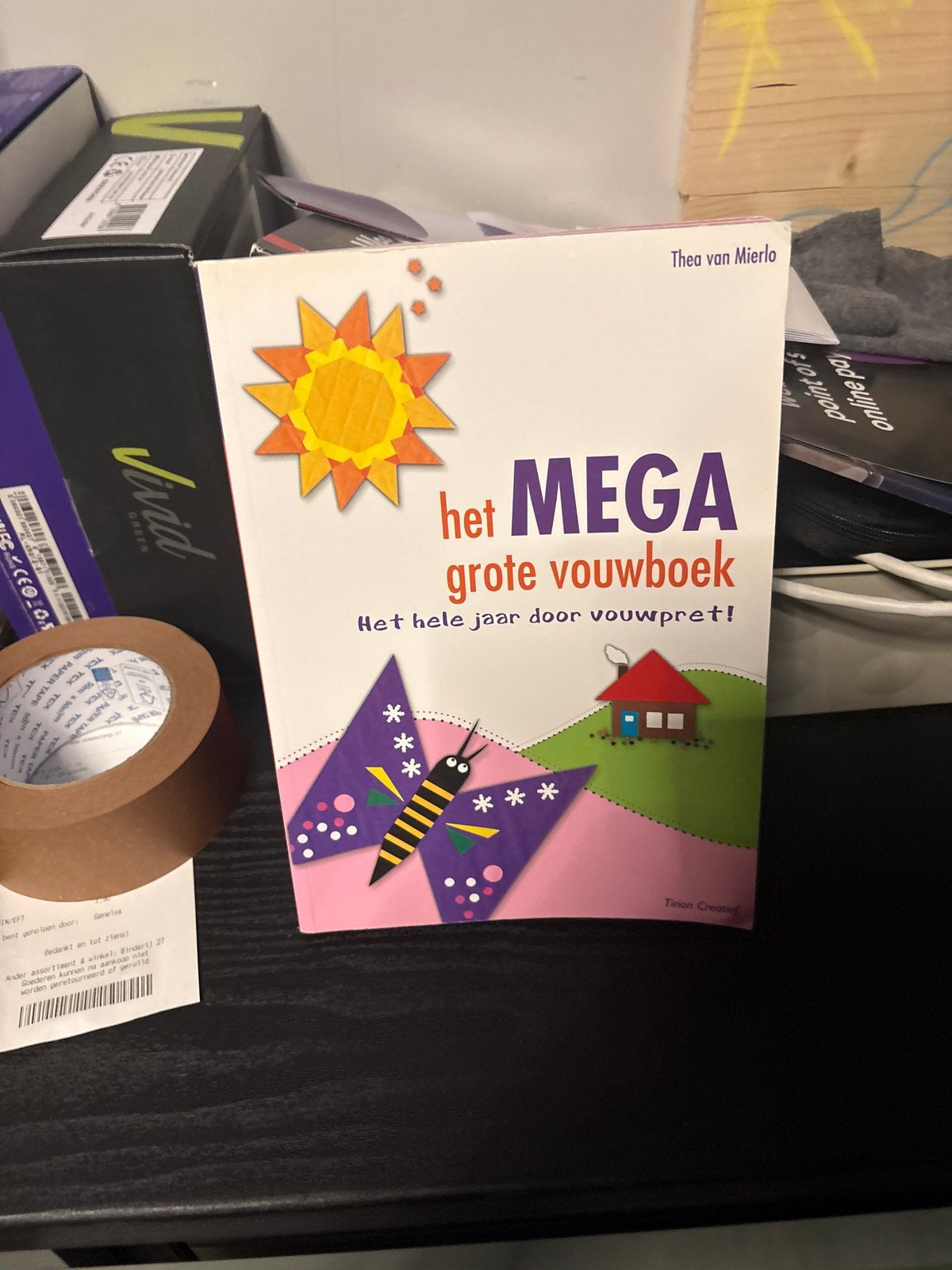 Het MEGA Grote Vouwboek - Thea van Mierlo, Boeken, Ophalen of Verzenden, Gelezen, Scrapbooking en Knutselen
