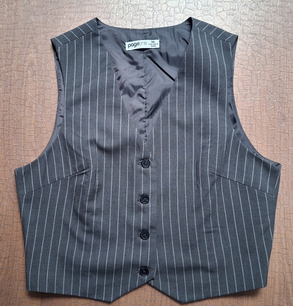 ZGAN!!  Mooi grijs Page One gilet maat 38, Kleding | Dames, Maat 38/40 (M), Ophalen of Verzenden, Zo goed als nieuw, Grijs