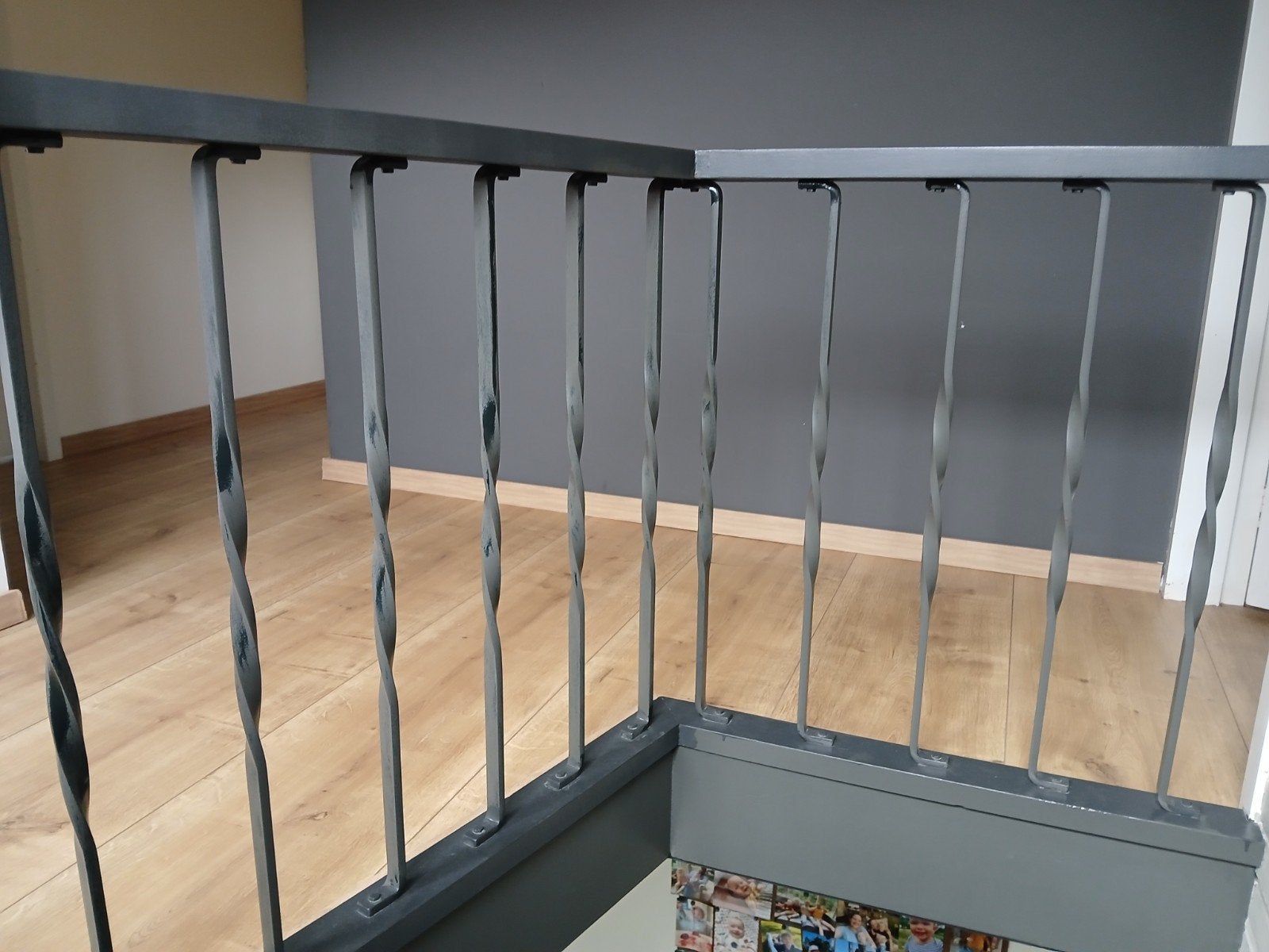 Metalen traphek/balustrade - antraciet, Doe-het-zelf en Verbouw, Ophalen, Gebruikt, Trap, Minder dan 2 meter