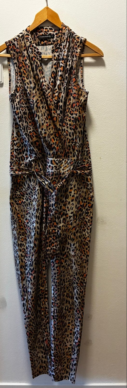 Studio Anneloes Jumpsuit Leopard Print Maat L, Ophalen of Verzenden, Zo goed als nieuw, Maat 38/40 (M), Meerkleurig