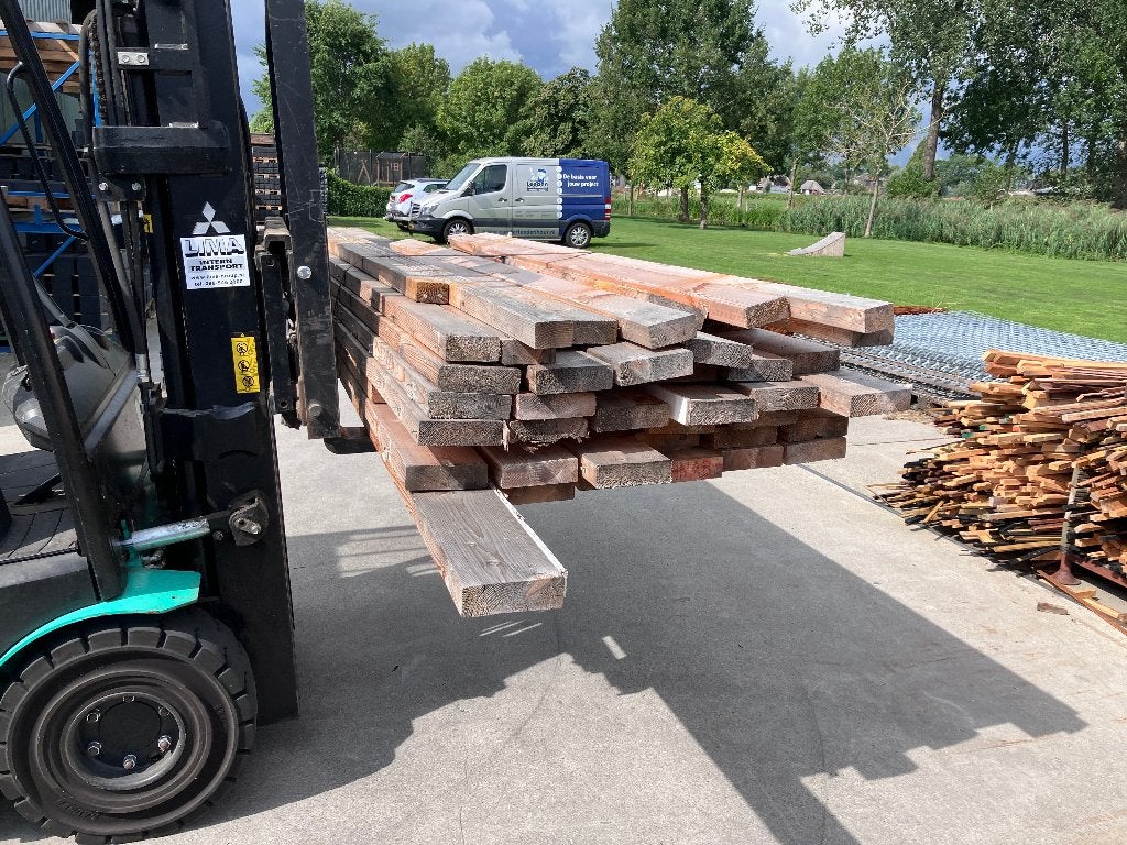 Vurenhouten balken 45x145mm, Tuin en Terras, Ophalen, Gebruikt, 250 cm of meer, Balken